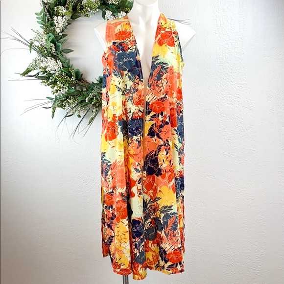 💐BoGo Lularoe Floral Print Open Long vest duster